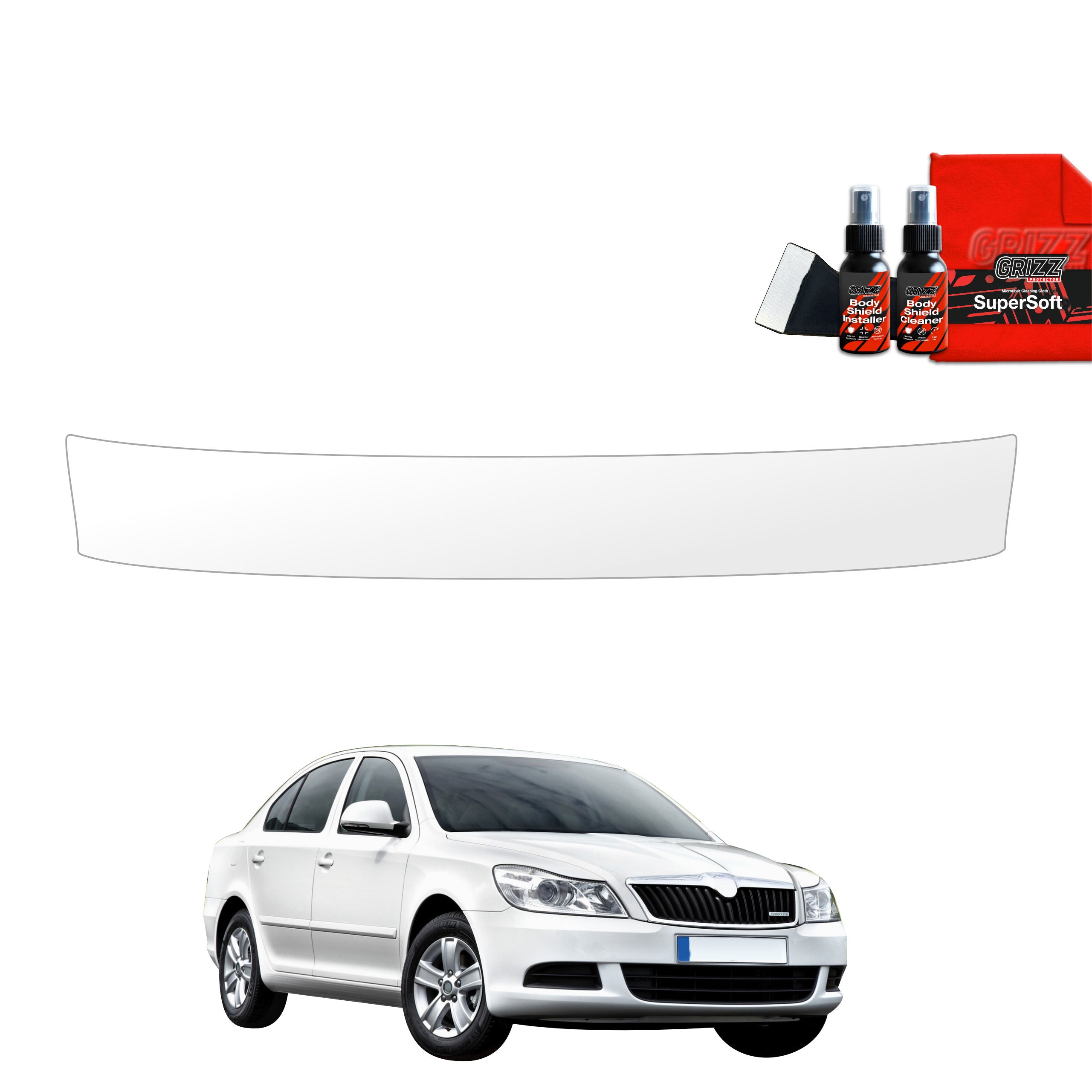 Folie de protecție pentru marginea portbagajului - Skoda Octavia 2 Sedan Facelifting (2008-2013)