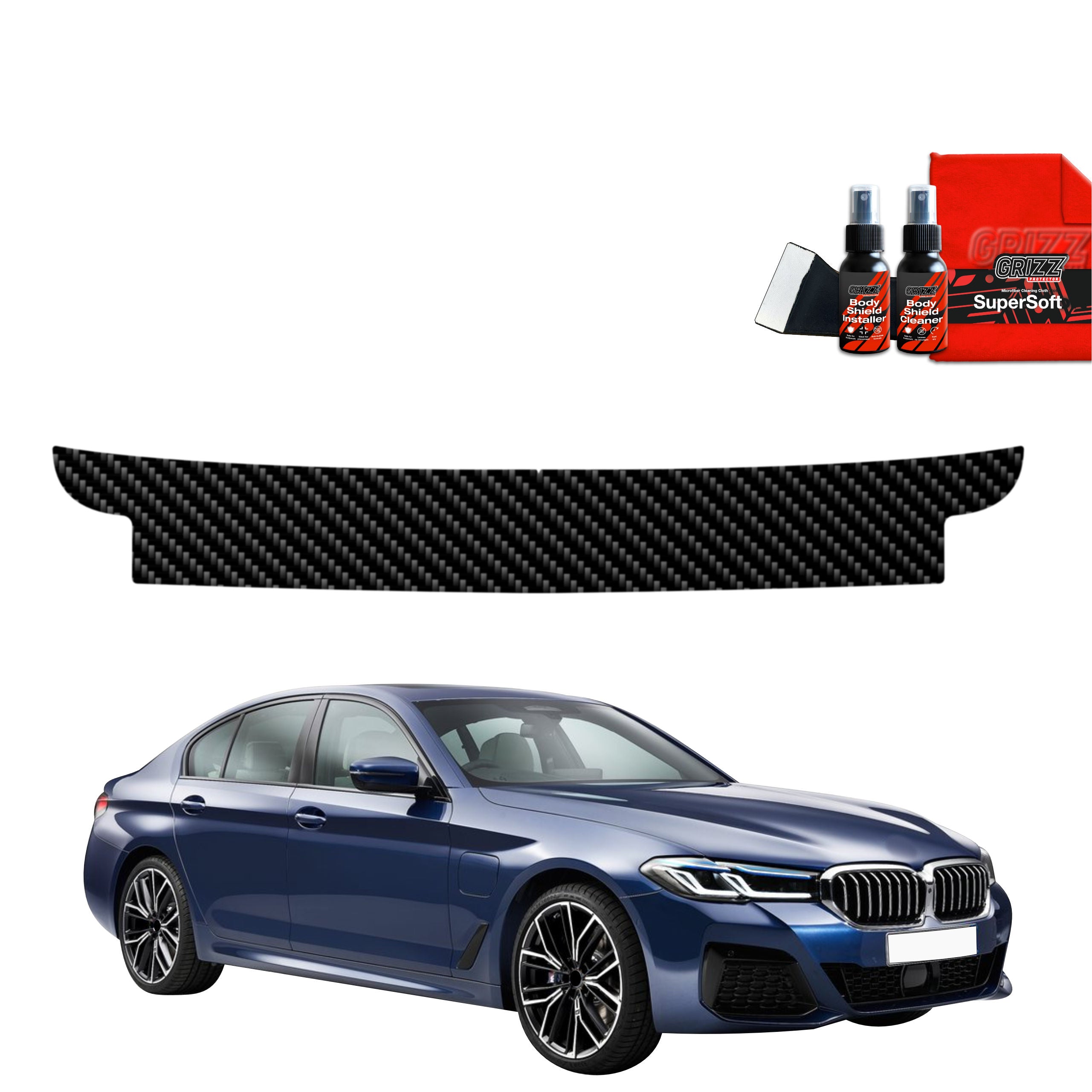 Folie de protecție din carbon pentru pragul portbagajului - BMW 5 G30 Sedan (2023- 2025)