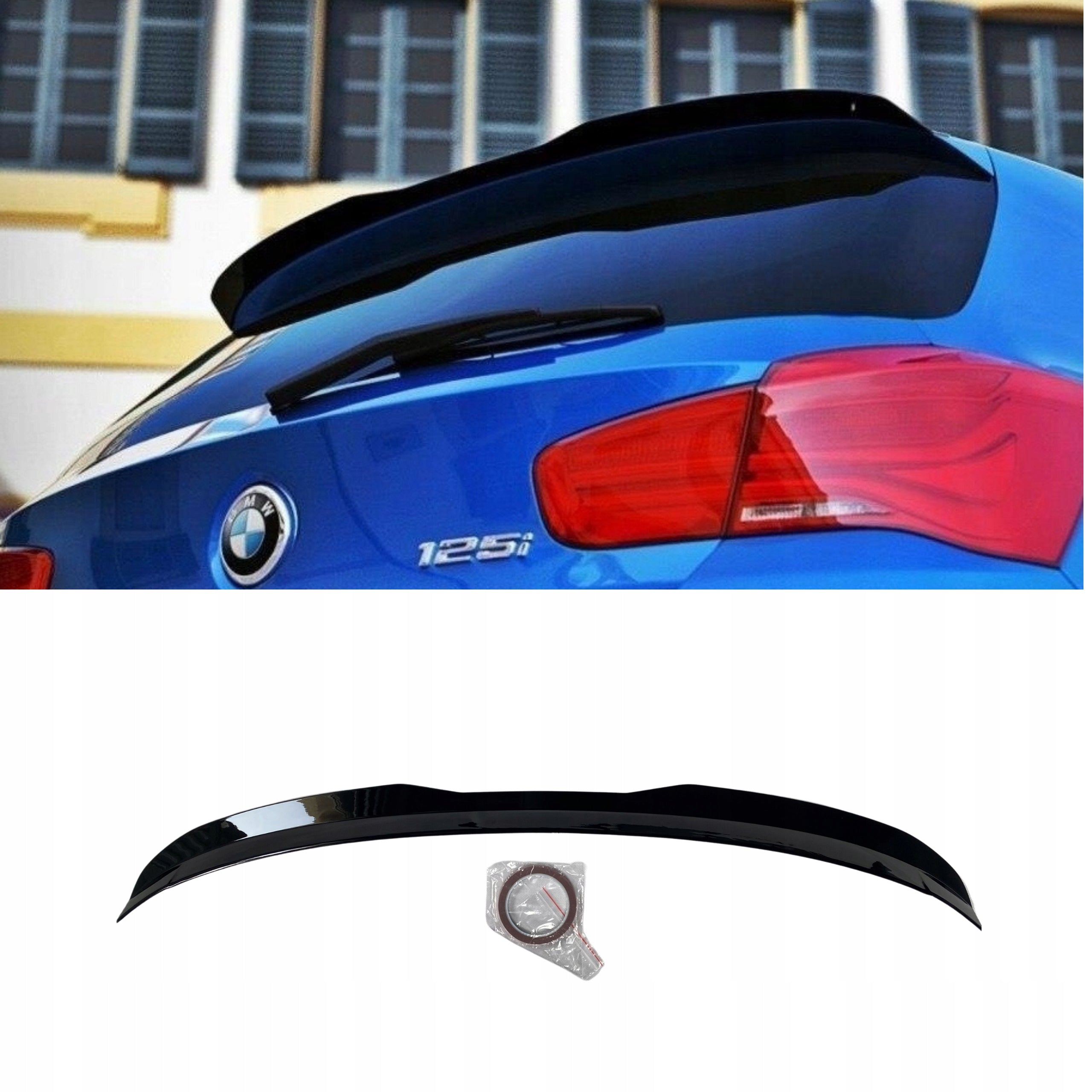 Eleron spate portbagaj complet BMW F20 F21 negru lucios