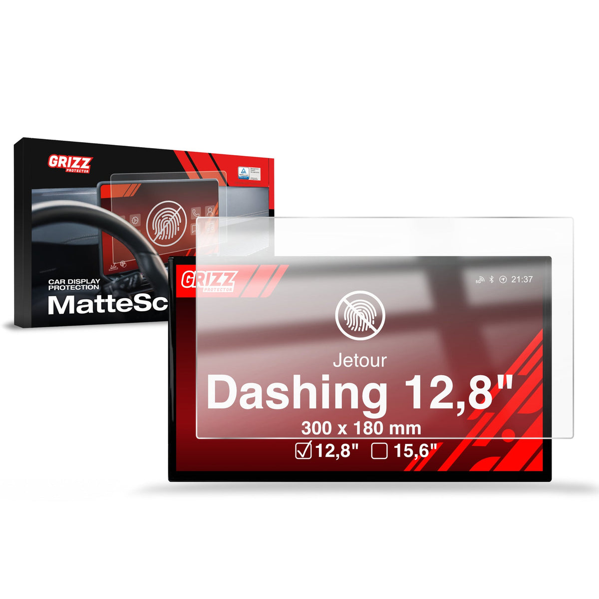 Folie de protecție pentru ecran pentru Jetour Dashing 12,8" (2025-2026) Anti-Amprentă, Mată