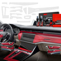 12în1 folii de protecție pentru consola centrală și bord - Audi A6 C8 (2018-2024) mat