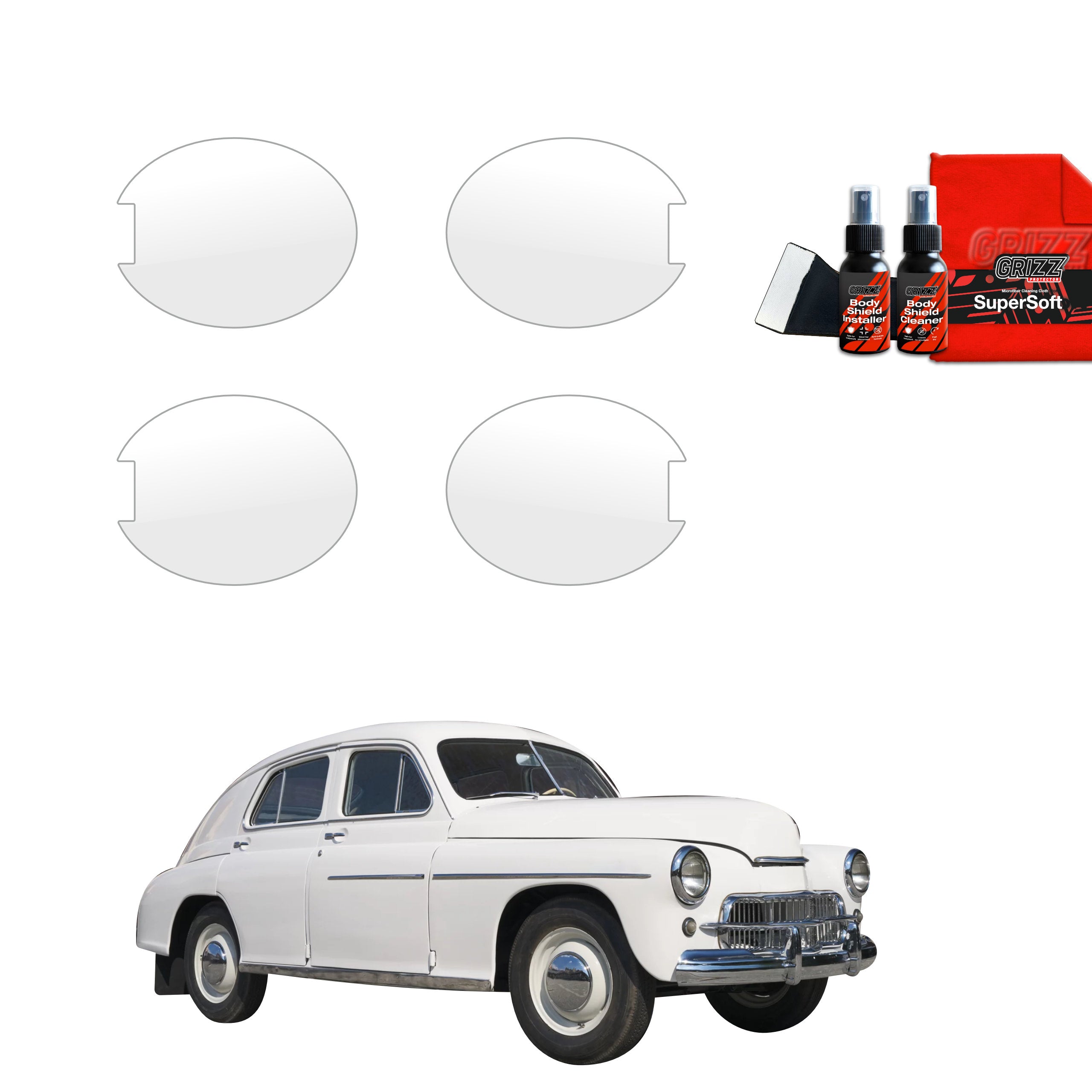 Folie de protecție 4în1 pentru adâncituri mânere uși - Warszawa 201 (1957-1964)