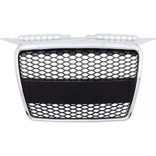 Grilă cromată neagră potrivită pentru Audi A3 8P 05-08