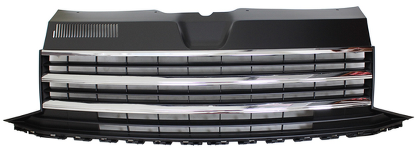 Grilă față sport fără insignă, compatibilă cu VW T6, crom negru