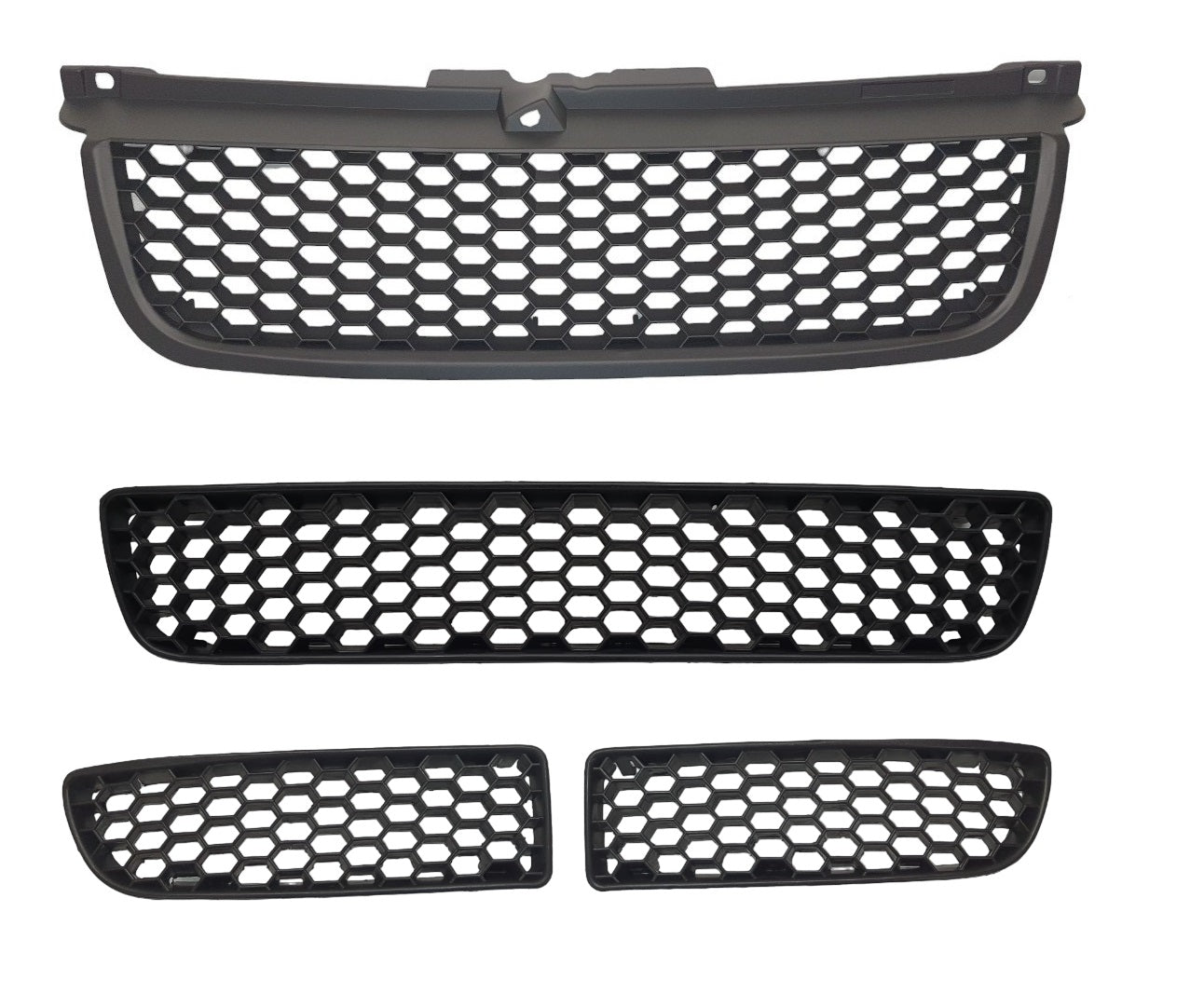 Compatibil cu grila centrală inferioară a barei de protecție VW Bora, grila centrală inferioară și plasă pentru proiectoare de ceață, model 98-05