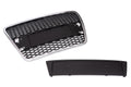Grilă auto compatibilă cu Audi A6 4F C6, crom negru, 2004-2008, PDC