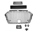 Grilă sport cu design tip fagure de miere compatibilă cu Audi A3 8V Facelift 2016-