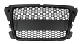 compatibil cu grila frontală A3 8P Facelift negru mat 08-13