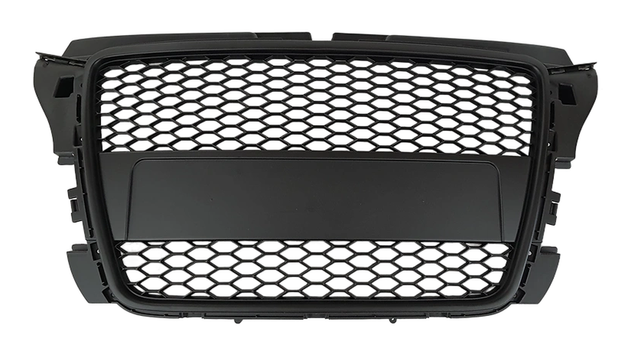 compatibil cu grila frontală A3 8P Facelift negru mat 08-13