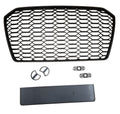 Grila frontală neagră mată compatibilă cu Audi A6 C7 4G 2015-2018