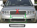 Grila inferioară bara sport din plasă, compatibilă cu Audi A4 8E B6, negru mat
