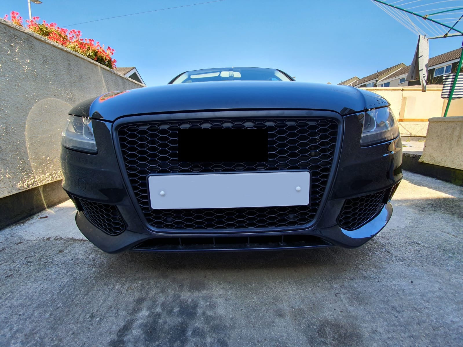 Grila frontală Audi A4 B8 8K 07-12, negru mat
