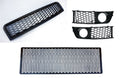 Compatibil cu grila sport Audi A4 8E/B6 + capac proiectoare ceață + plasă Race Mesh