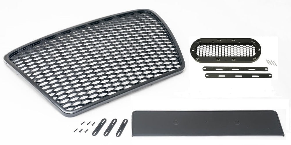 Grilă auto cu suport emblemă, compatibilă cu A6 4F 09-12
