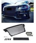 Grilă sport compatibilă cu Audi A4 B8 8K 07-12 cu suport emblemă