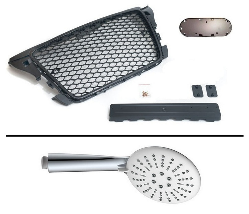 Grilă sport cu suport emblemă compatibilă cu Audi A3 8P Facelift, 08-13