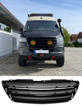 Grilă radiator față compatibilă cu Mercedes Sprinter W907 W910, negru mat