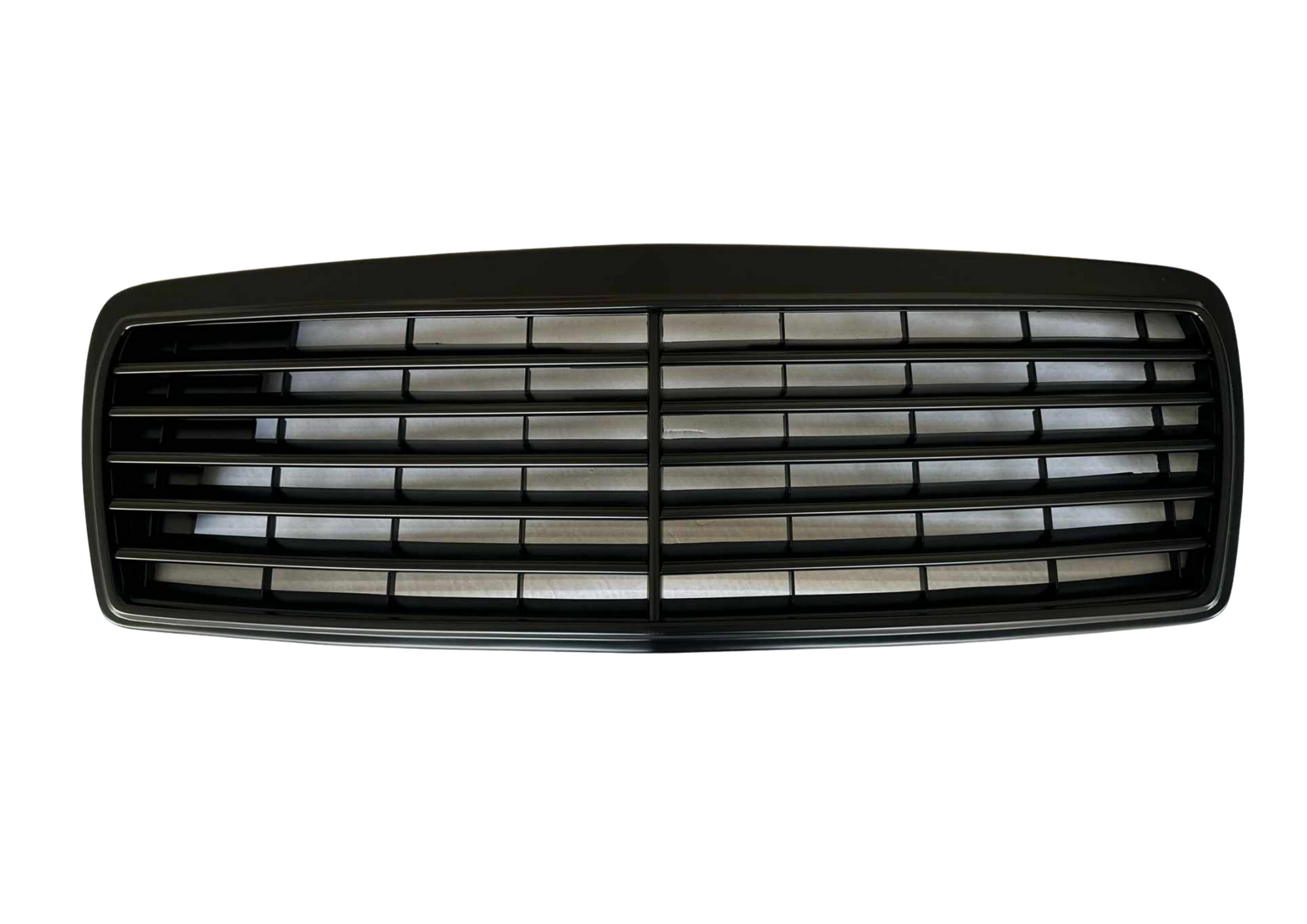 Grilă față/decapotabilă compatibilă cu Mercedes W210 S210, negru mat, 1996-1999