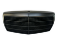 Grilă radiator față compatibilă cu Mercedes W126, negru mat, 1981-1991
