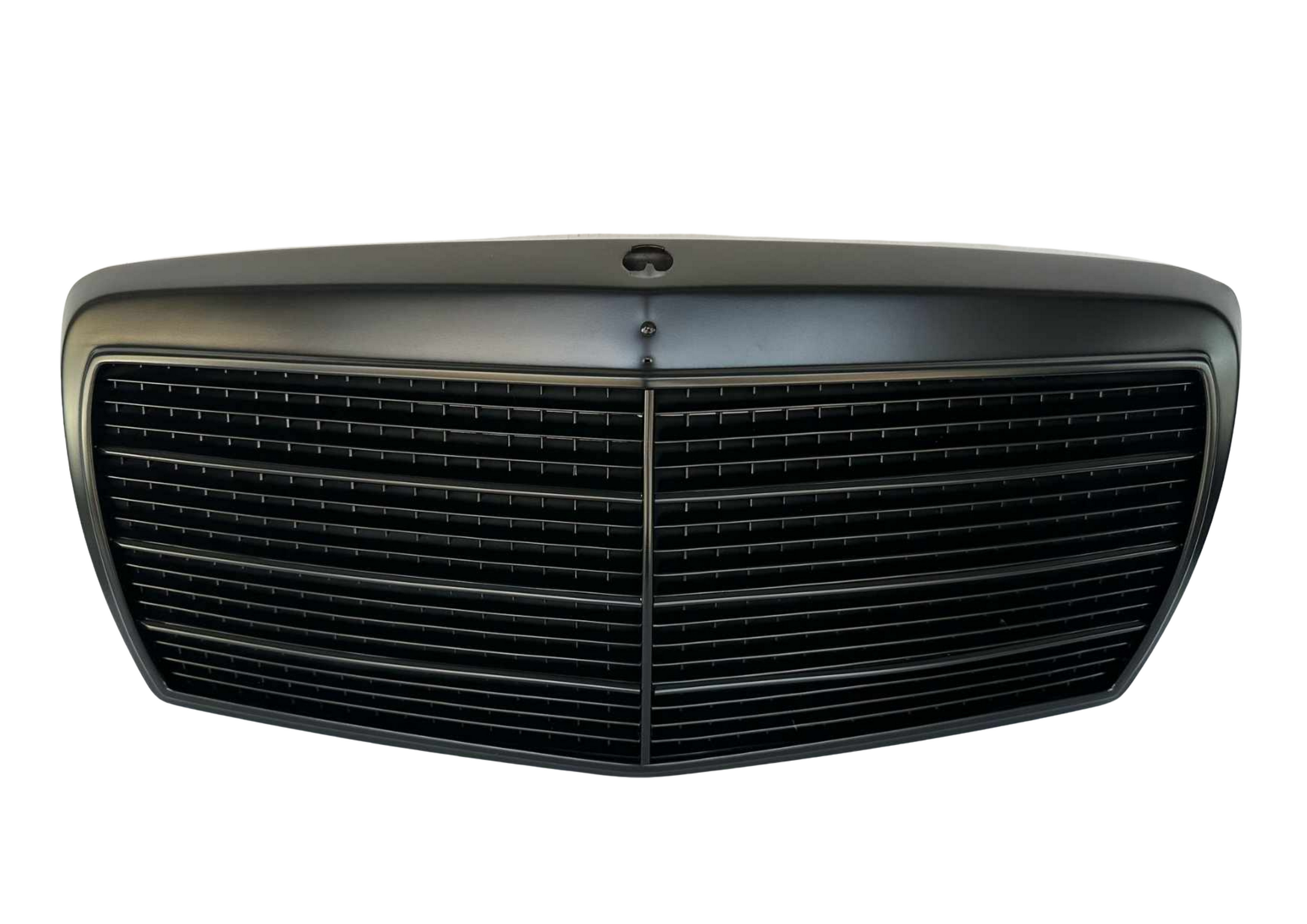 Grilă radiator față compatibilă cu Mercedes W126, negru mat, 1981-1991