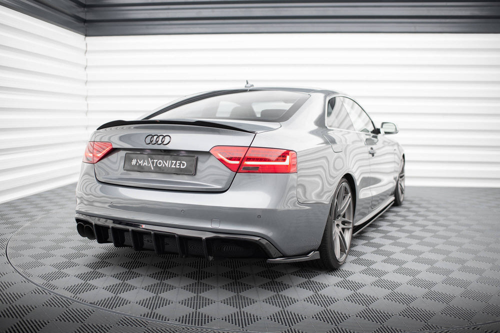 Prelungire difuzor bara spate Audi A5 SLine Coupe Sportback Cabrio S5 8T Facelift 2011-2016 v37 - Maxton Design