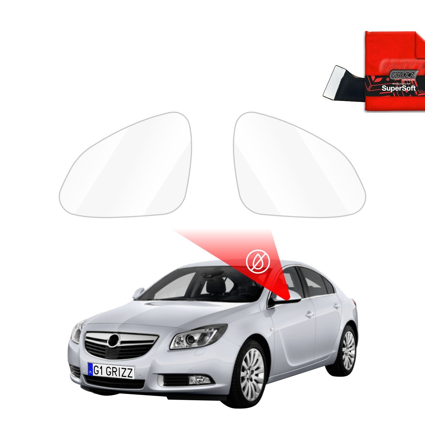 Folie de protecție împotriva ploii pentru oglinzile exterioare - Opel Insignia A (2008-2013)