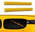 Compatibil cu BMW F30 F31 F32 F33, grilă față, inserții, ornamente, dungi, clipuri, capac, galben.