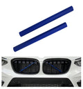 Compatibil cu BMW G01 G02 G05 G06 G07 G30 G38 G32, grila frontală, inserții, ornamente, dungi, clipuri, capac albastru.