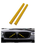 Compatibil cu BMW G01 G02 G05 G06 G07 G30 G38 G32, grilă frontală, inserții, ornamente, dungi, clipuri, capac galben.