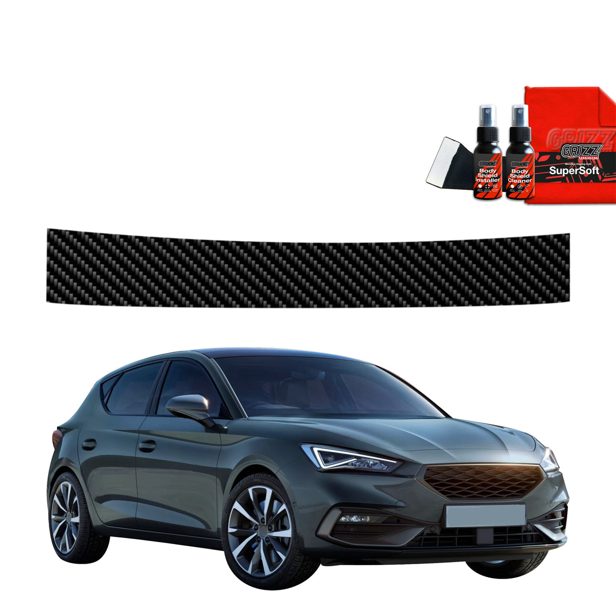 Folie de protecție din carbon pentru marginea de încărcare - Seat Leon (2024-2025)