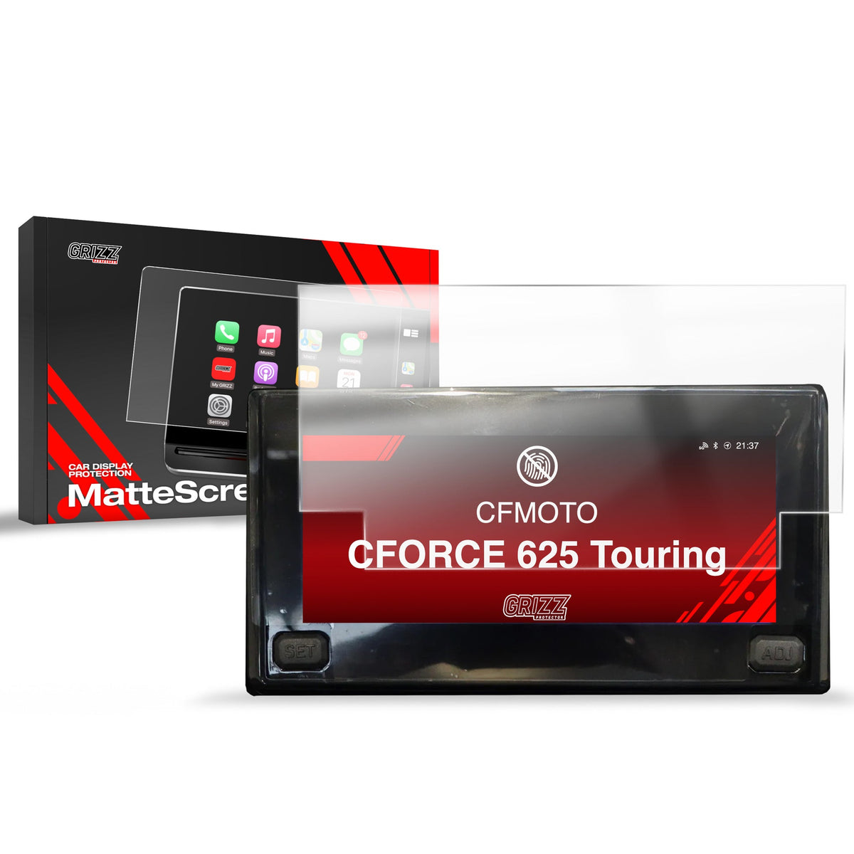 Folie de protecție pentru ecran pentru CFMOTO CFORCE 625 Touring 5" Anti-Amprentă, Mată