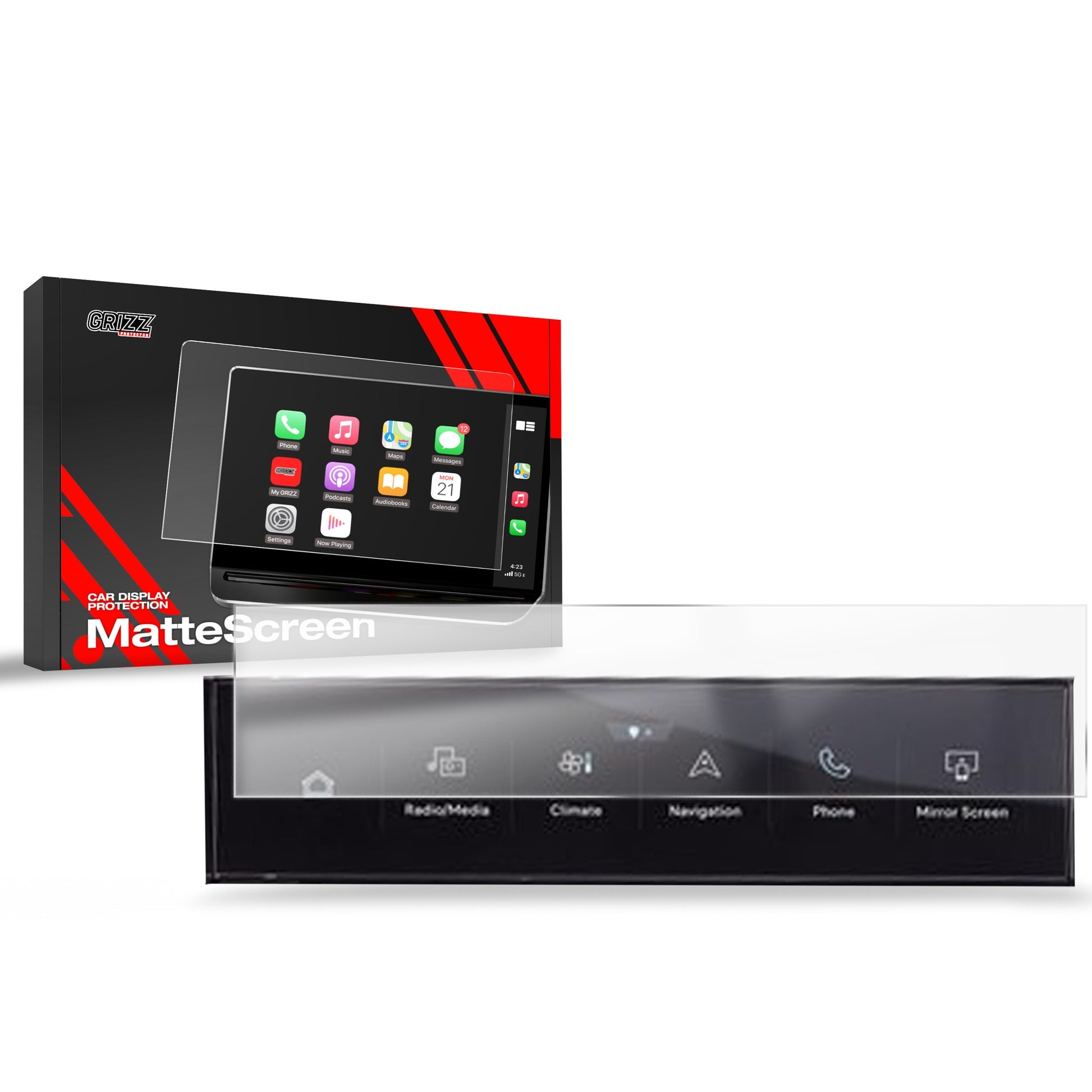 Folie de protecție pentru ecran pentru Peugeot 3008 AC Panel (2024-2025) Anti-Amprentă, Mată