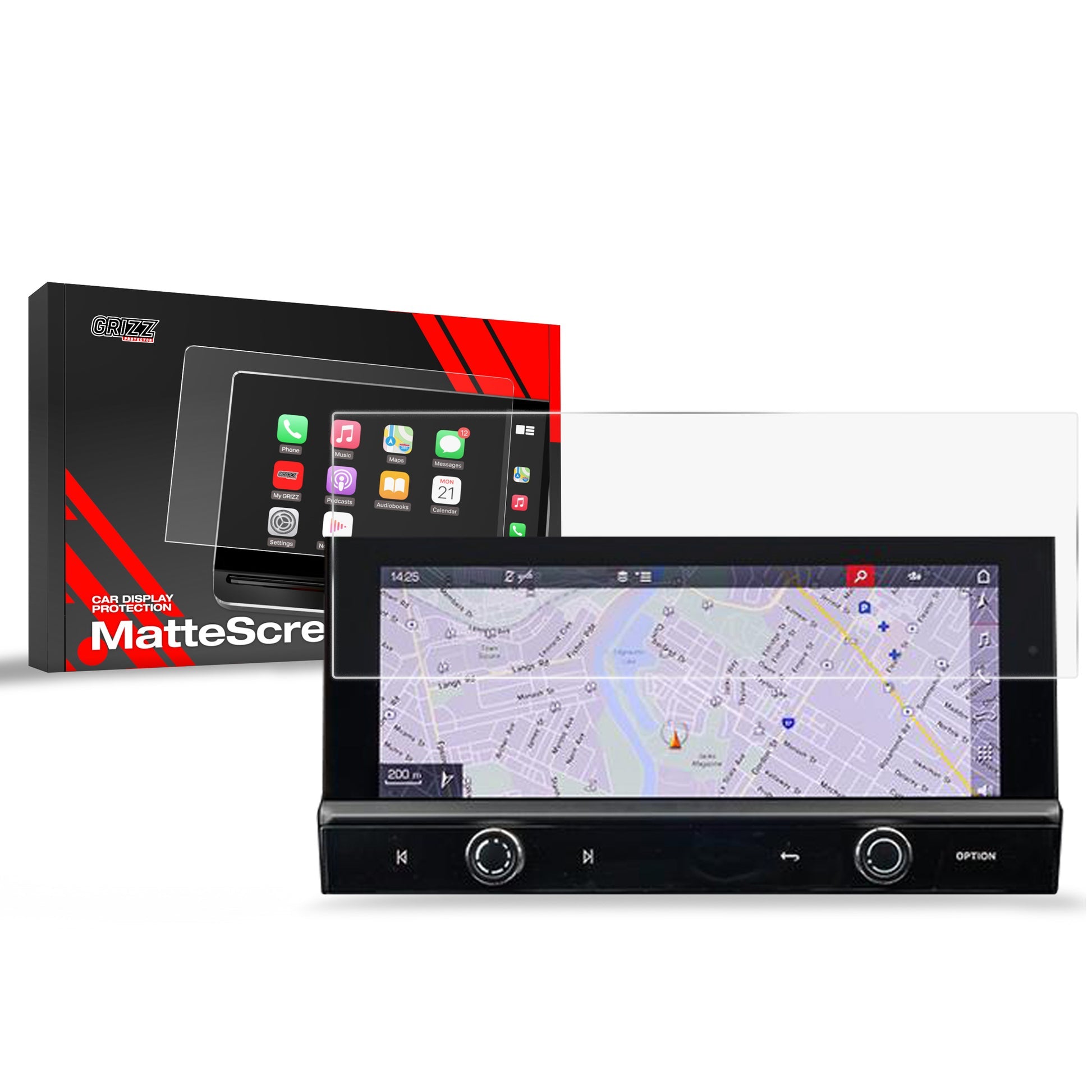 Folie de protecție pentru ecran pentru Porsche Macan (2018-2024) Anti-Amprentă, Mată