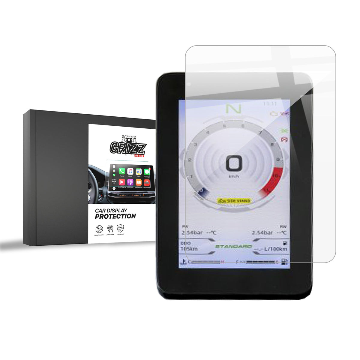 Folie de protecție pentru ecran pentru CFMOTO 800MTX 7" Navi, rezistentă la zgârieturi, clară