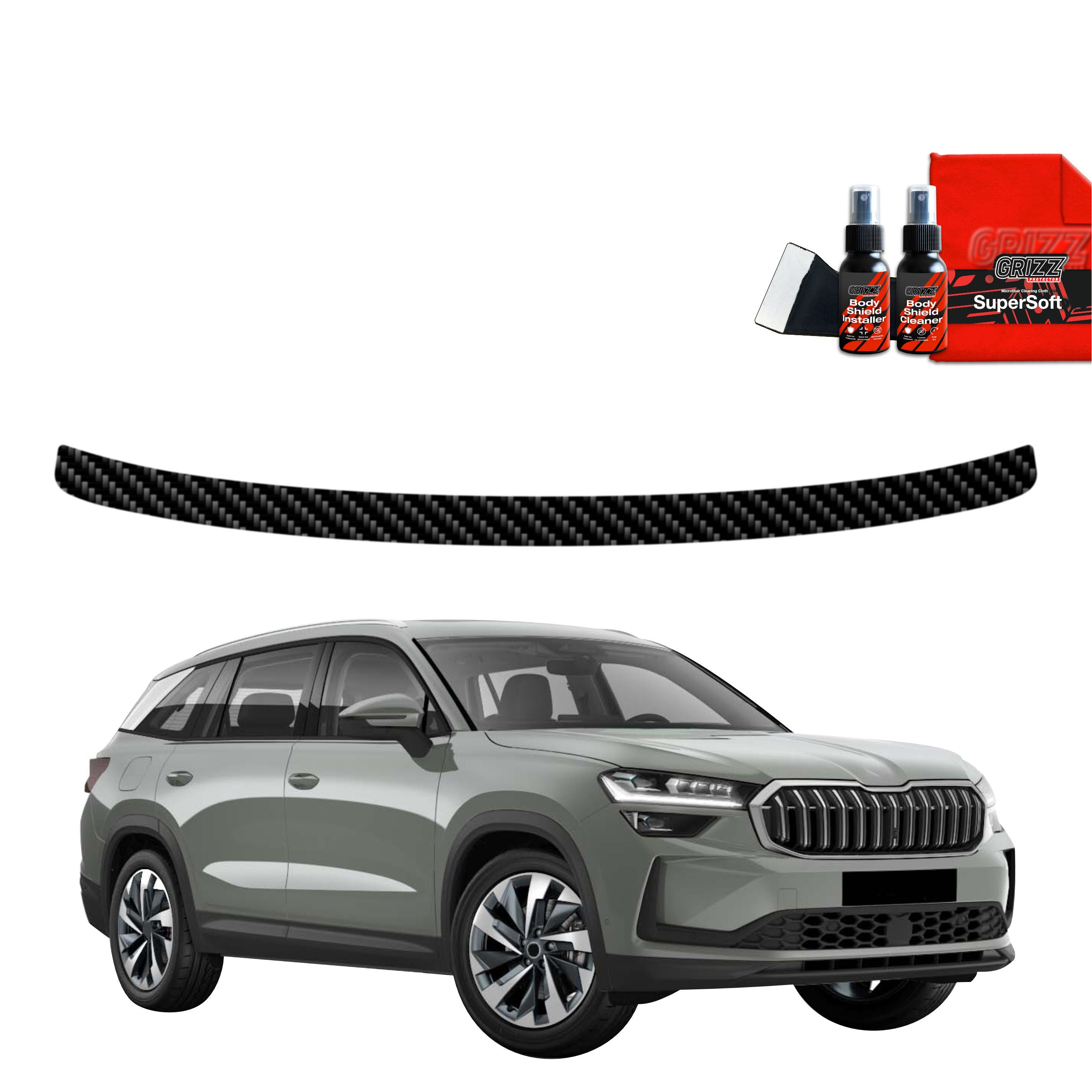 Folie de protecție din carbon pentru marginea de încărcare - Skoda Kodiaq 2 (2024-2025)
