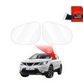 Folie de protecție împotriva ploii pentru oglinzile exterioare - Nissan Qashqai (2013-2017)