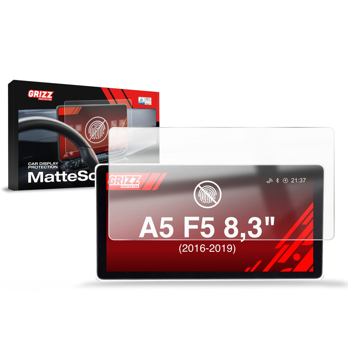 Folie de protecție pentru ecran Audi A5 F5 MMI 8,3" (2016-2019) Anti-Amprentă, Mată