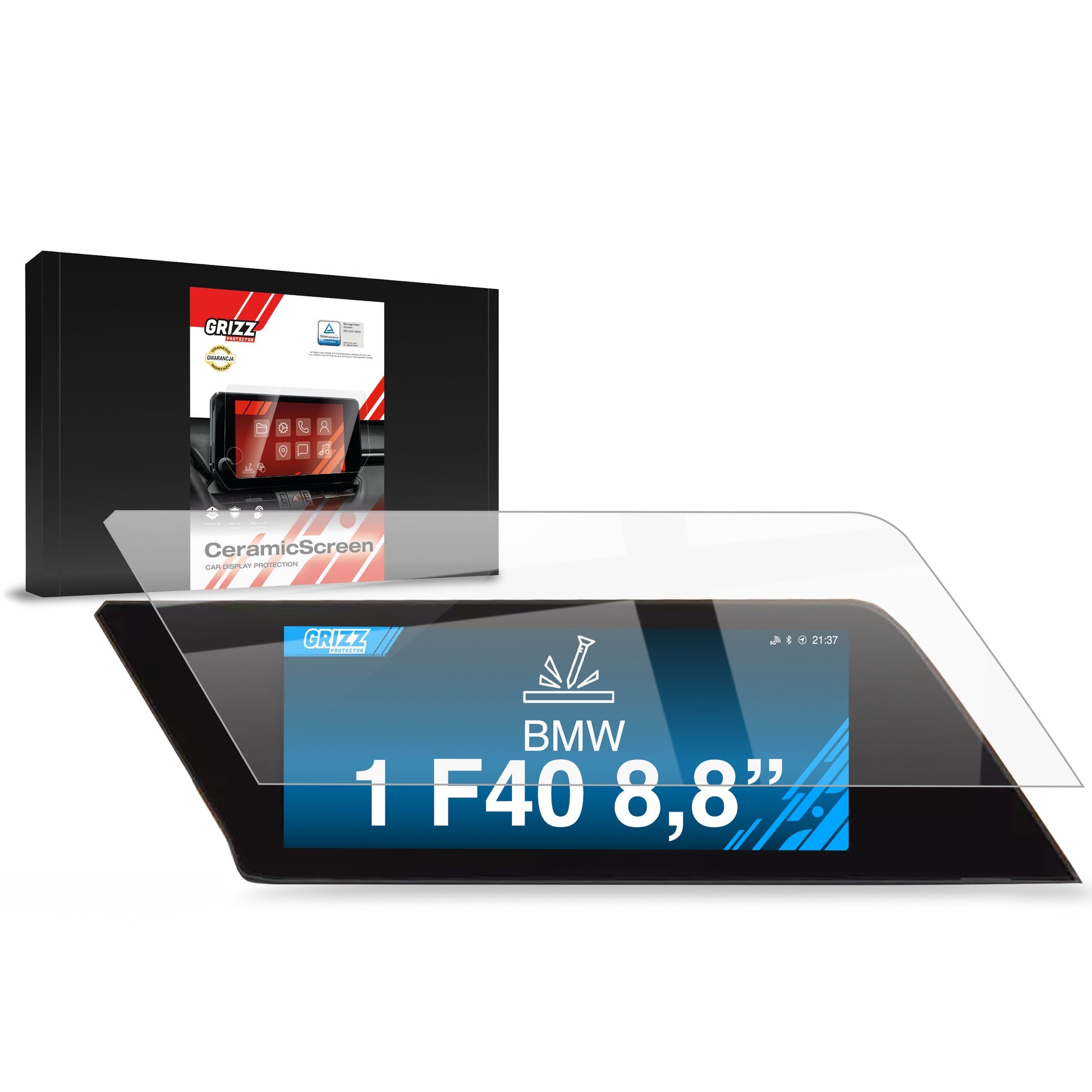 Displayschutzfolie für BMW 1 F40 8,8" (2019-2023) Navi Folie, Kratzfest, Klar