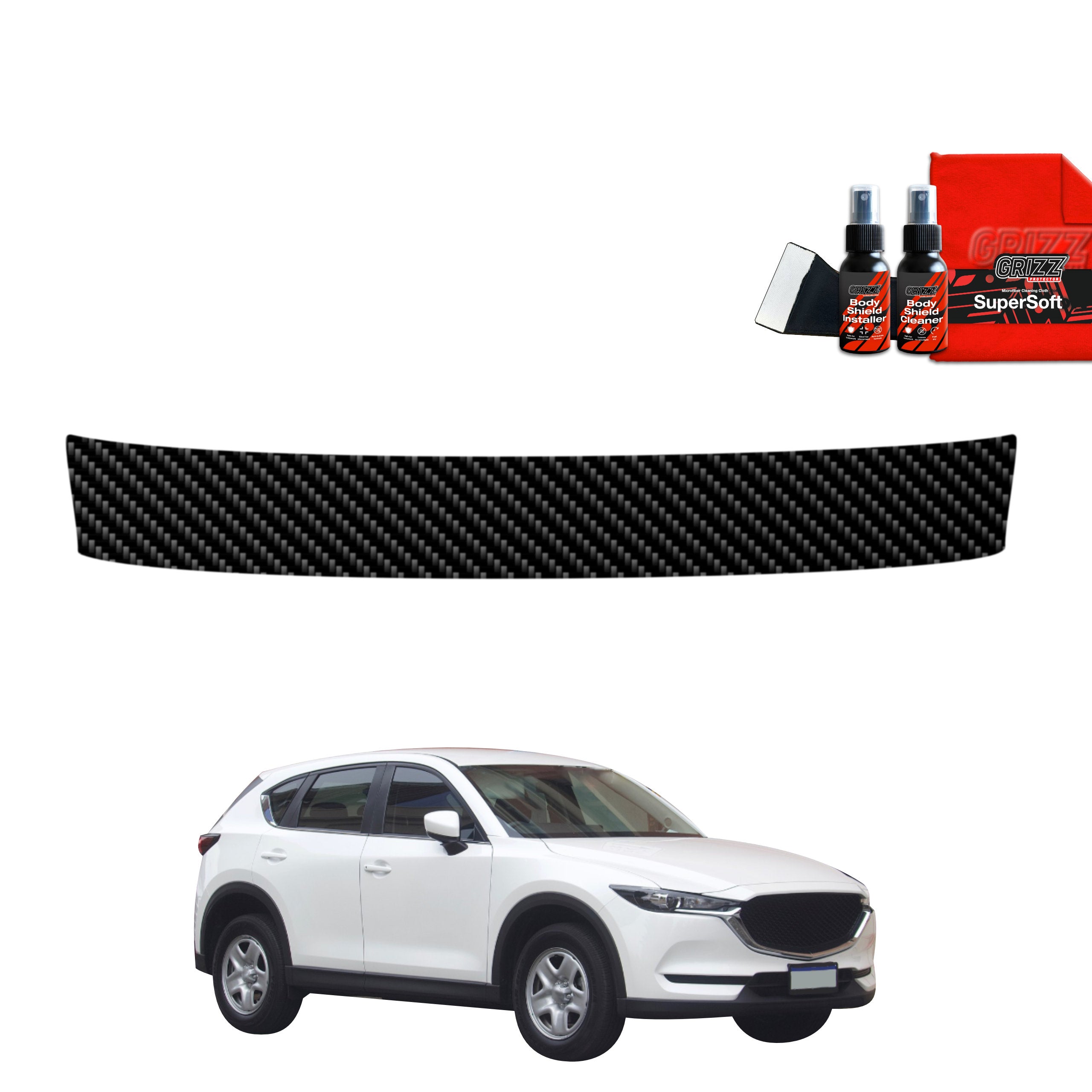 Folie de protecție din carbon pentru marginea de încărcare - Mazda CX5 KF (2016-2025)