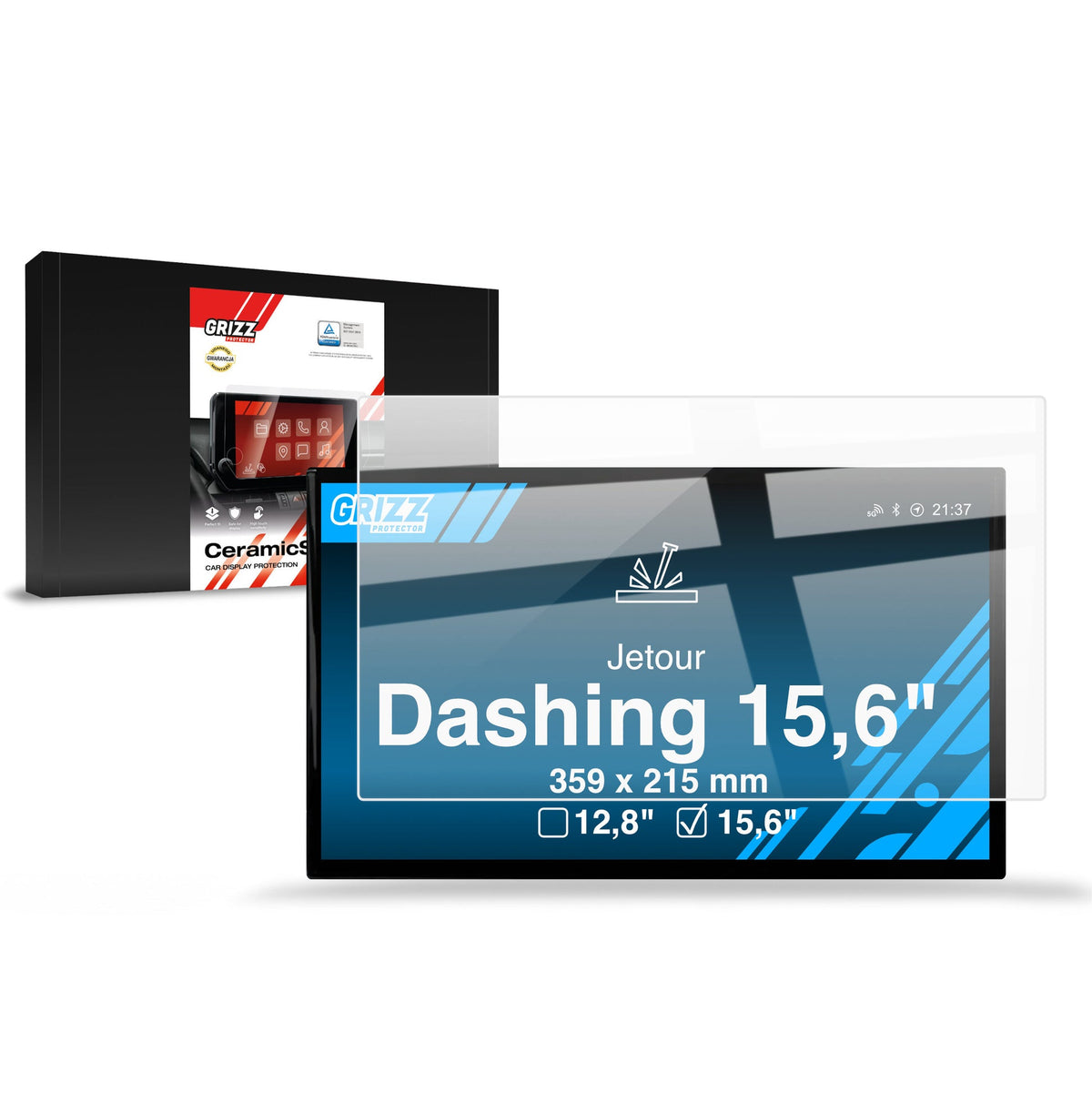 Folie de protecție pentru ecran pentru Jetour Dashing 15,6" (2025-2026) folie pentru navigație, rezistentă la zgârieturi, clară