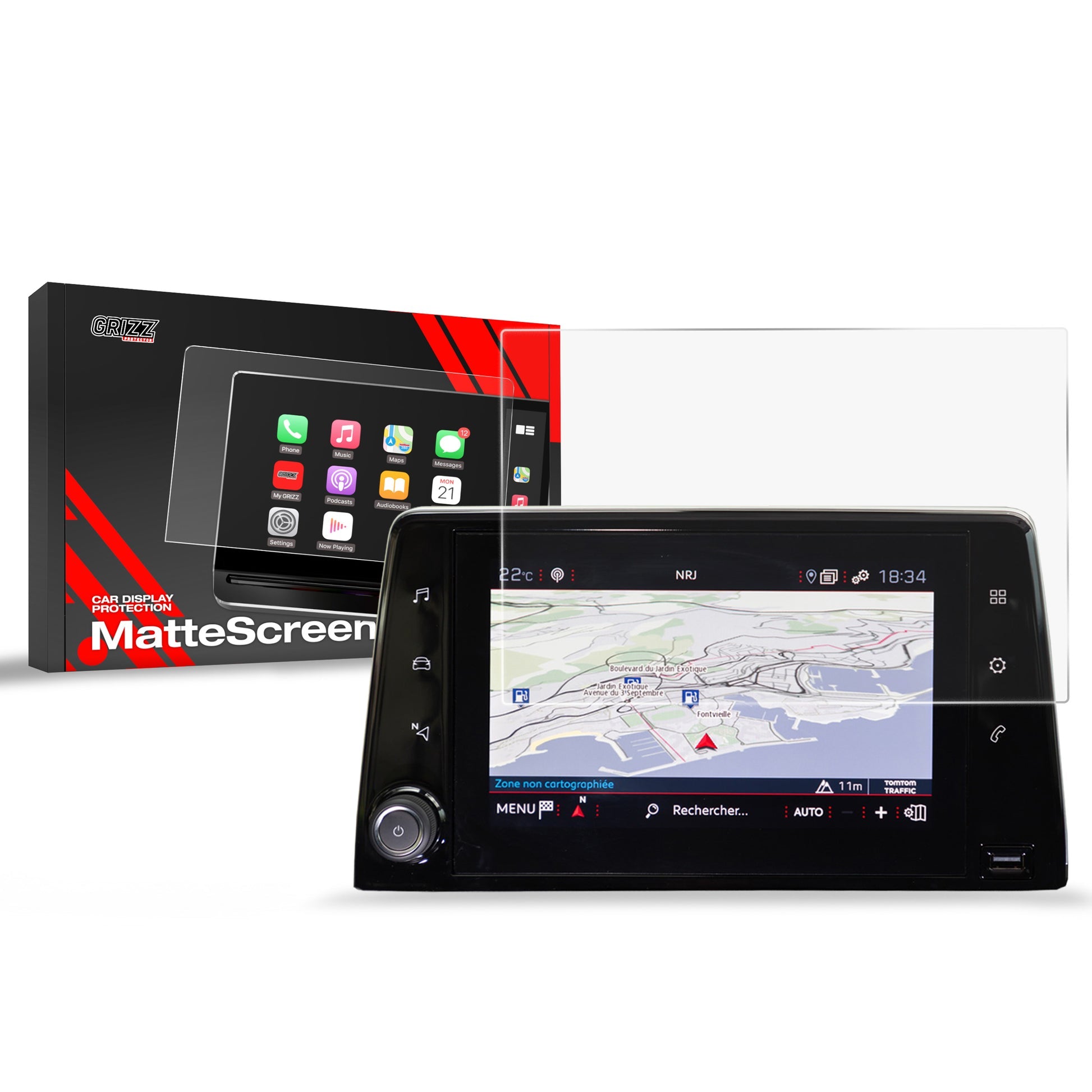 Folie de protecție pentru ecran pentru Citroen Berlingo 3 (2018-2024) Anti-Amprentă, Mată