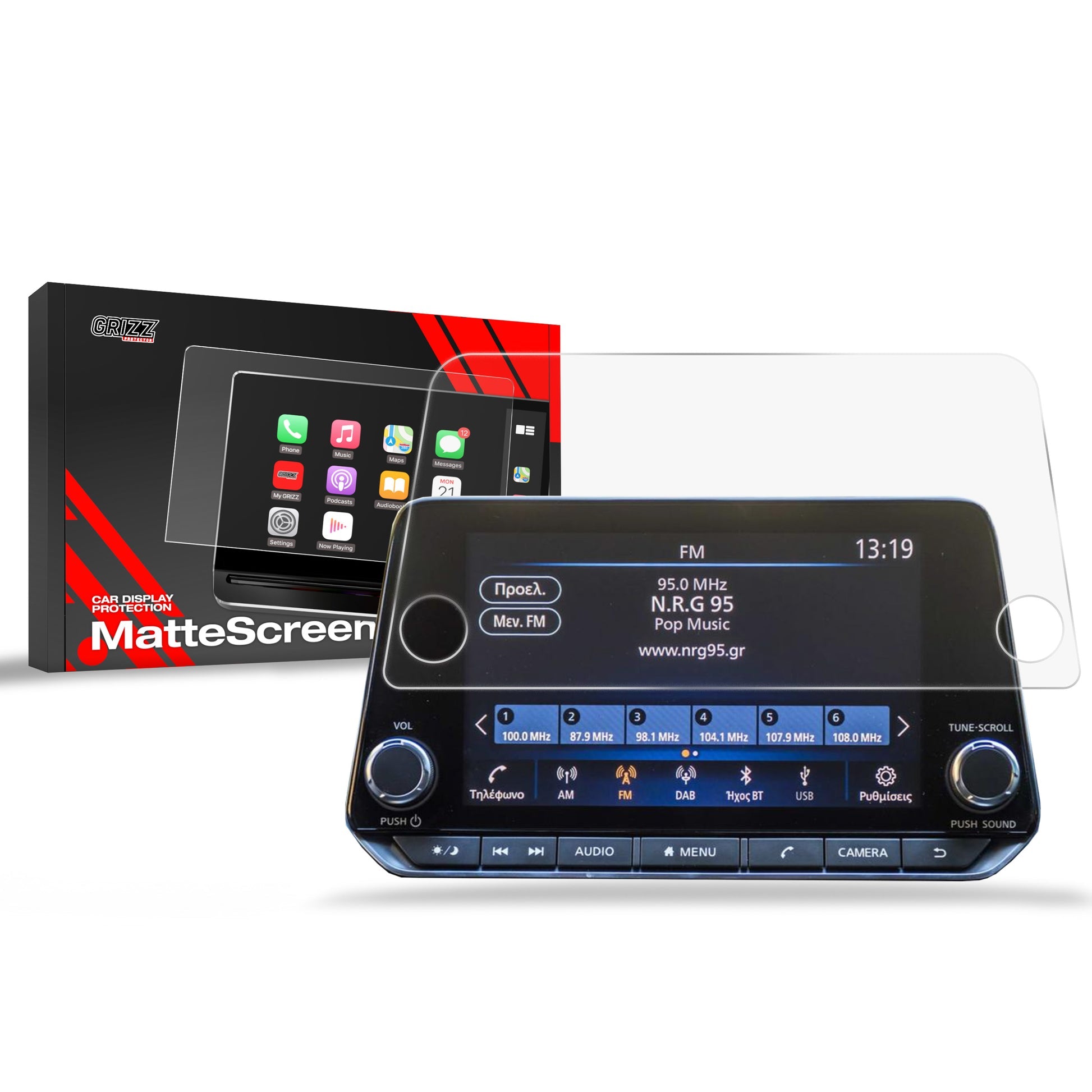 Folie de protecție pentru ecran Nissan Juke 2 9" (2019-2024) Anti-Amprentă, Mată