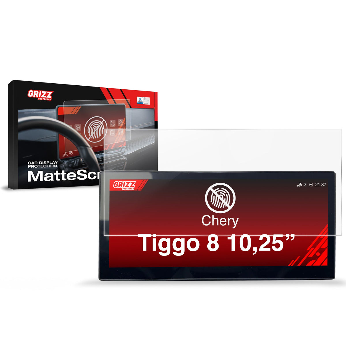 Folie de protecție pentru ecran pentru Chery Tiggo 8 10,25" Bord virtual (2025) Anti-amprente, Mat