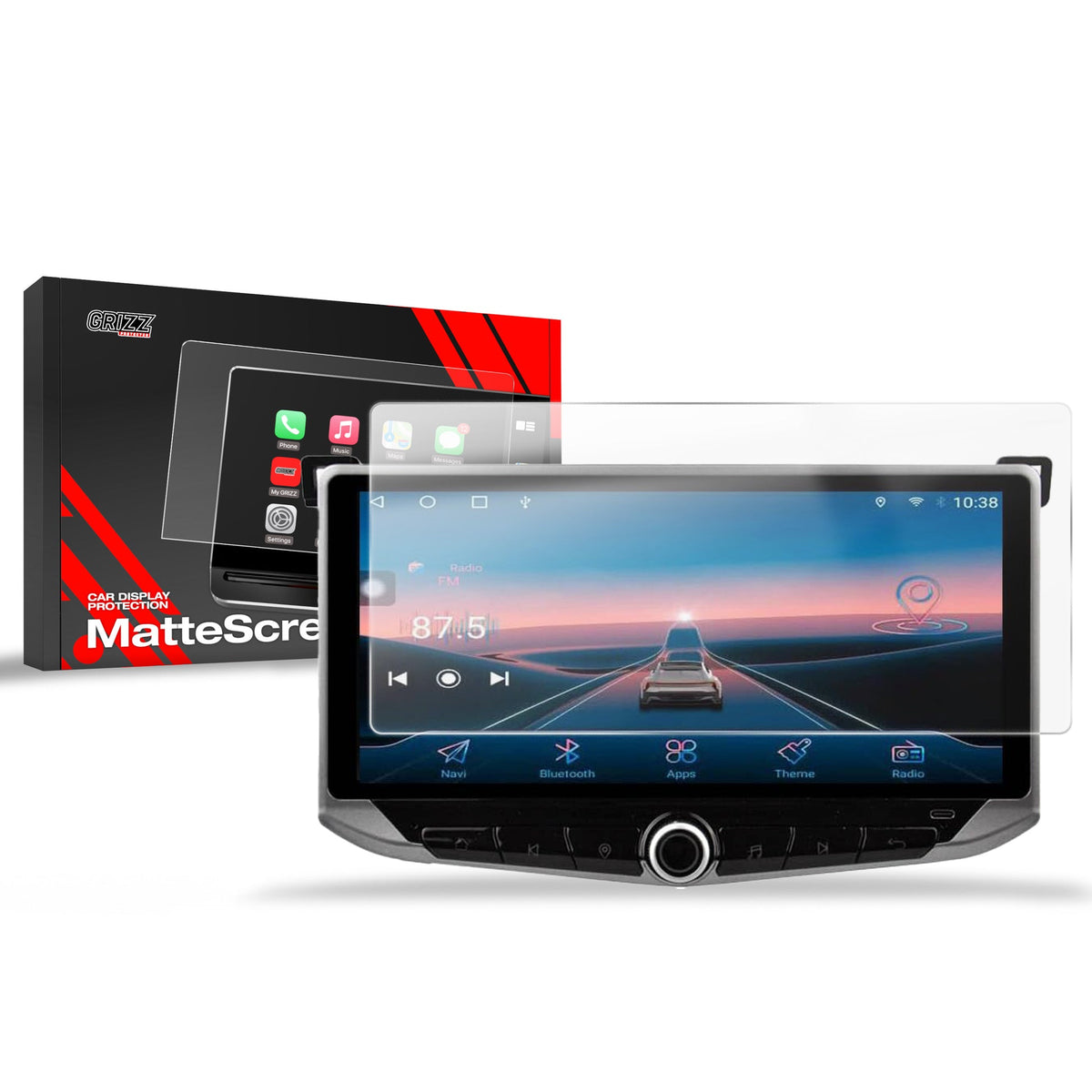 Folie de protecție pentru ecran pentru radio Android Toyota RAV4 (2013-2019) anti-amprentă, mată