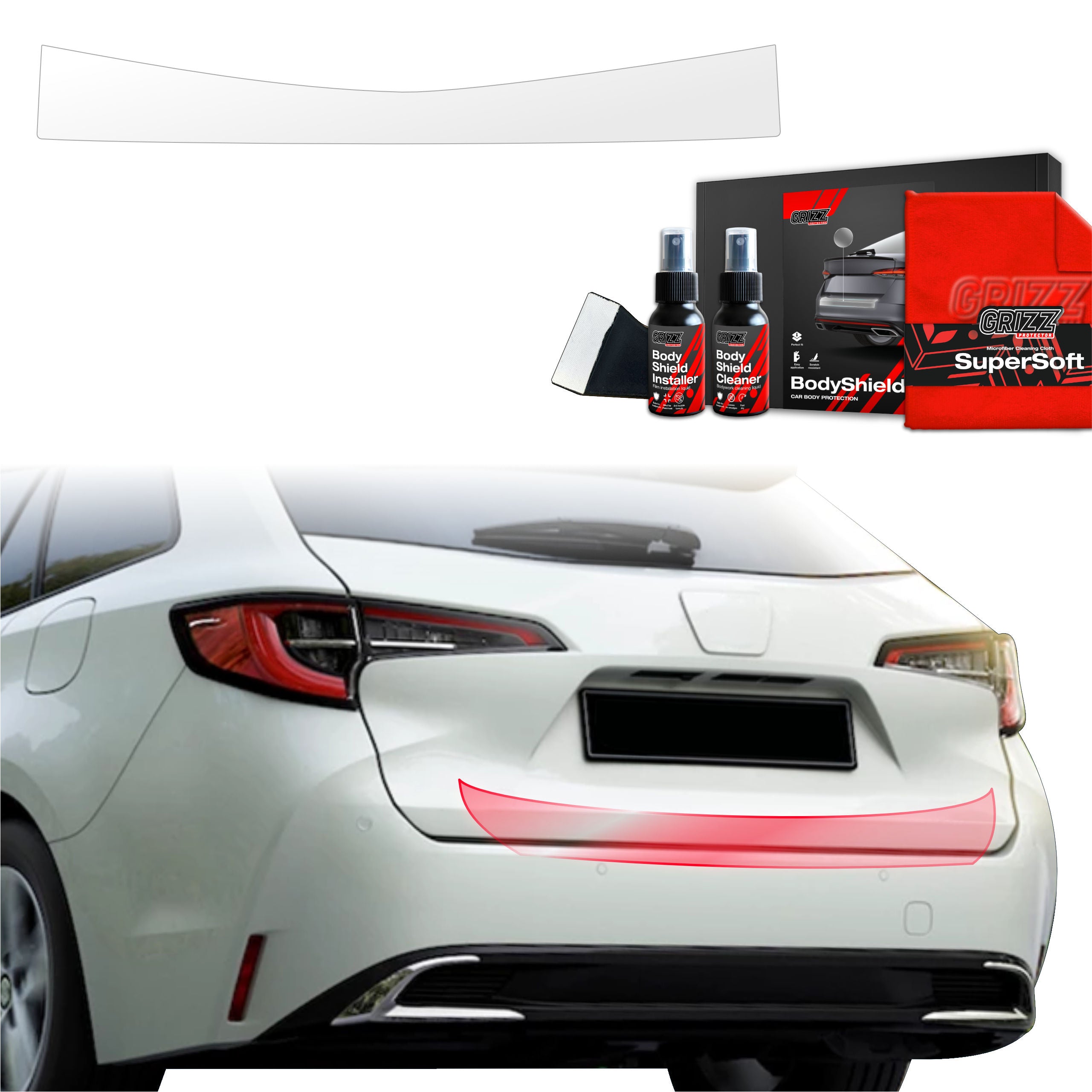 Folie de protecție pentru pragul portbagajului - Toyota Corolla Kombi Facelift (2022-2025)