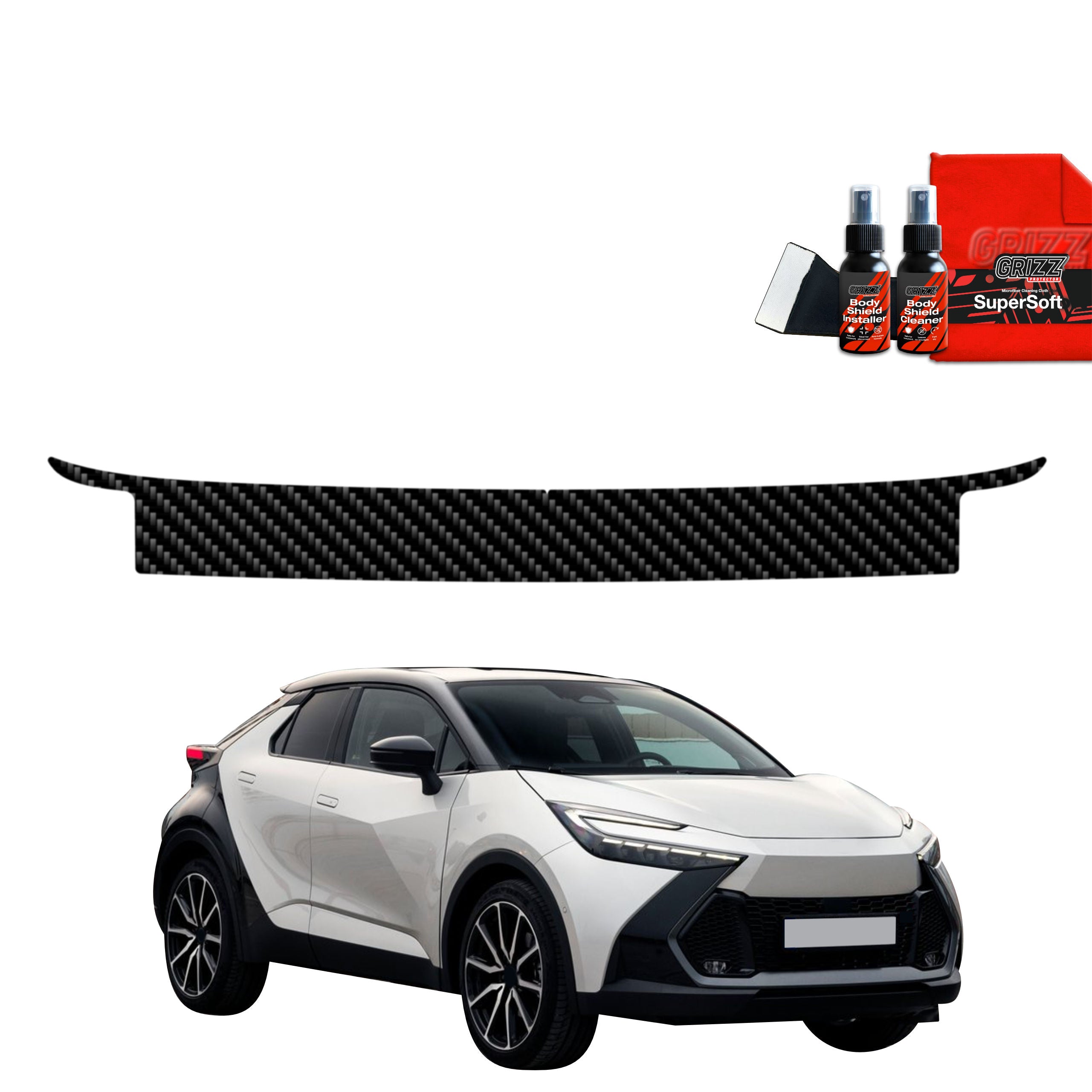 Folie de protecție din carbon pentru pragul portbagajului - Toyota C-HR (2023-2025)