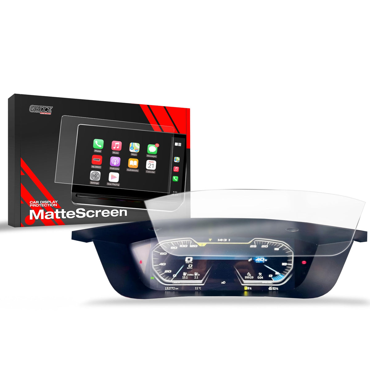 Folie de protecție pentru ecran DAF XG NGD Virtual Cockpit anti-amprentă, mată