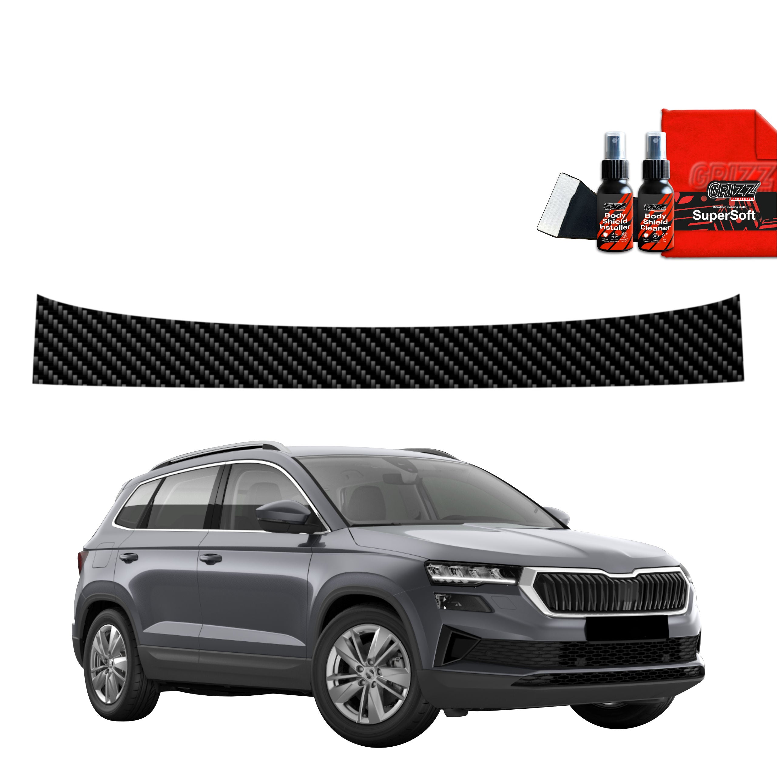 Folie de protecție din carbon pentru marginea de încărcare - Skoda Karoq (2022-2025)