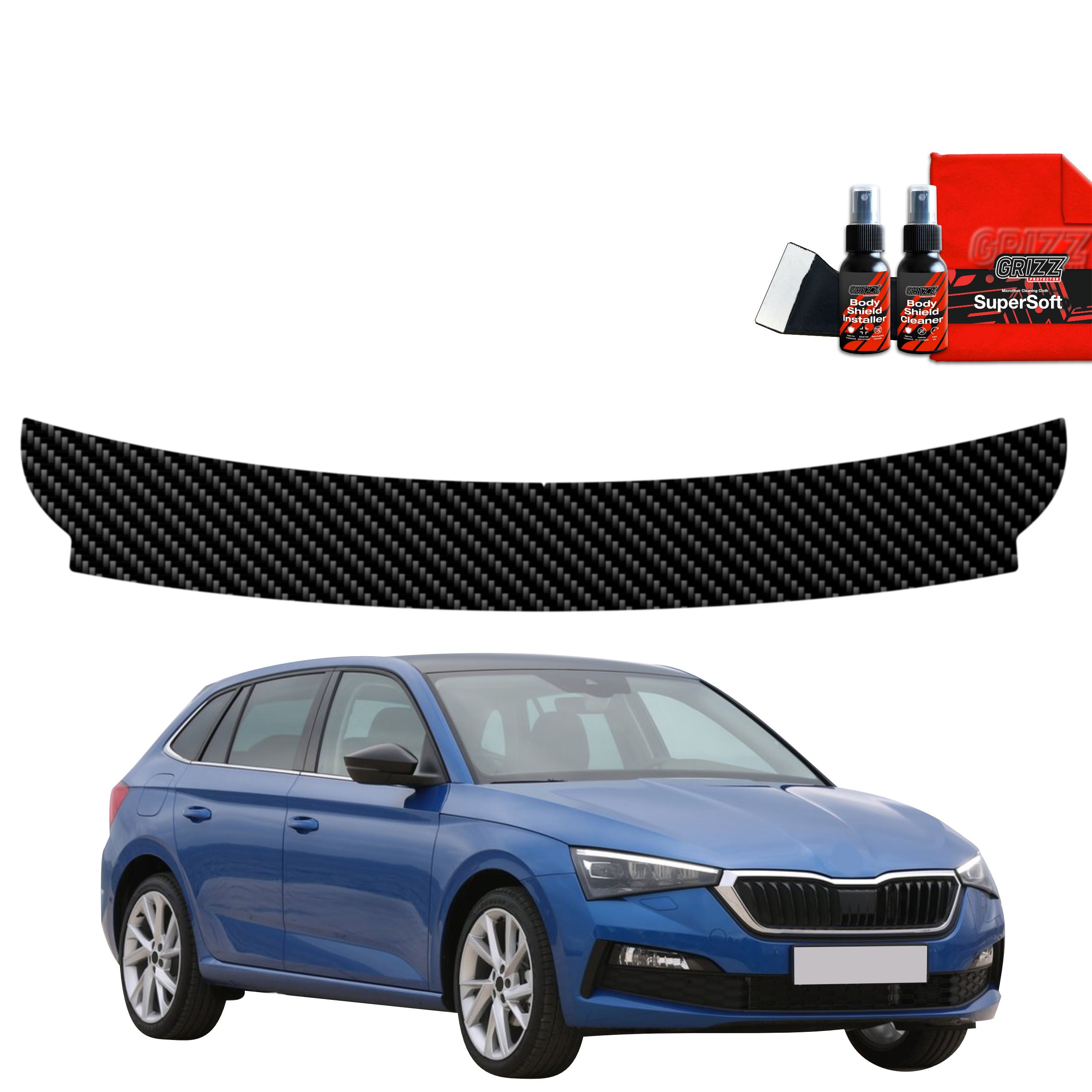 Folie de protecție din carbon pentru marginea de încărcare - Skoda Scala (2019- 2023)