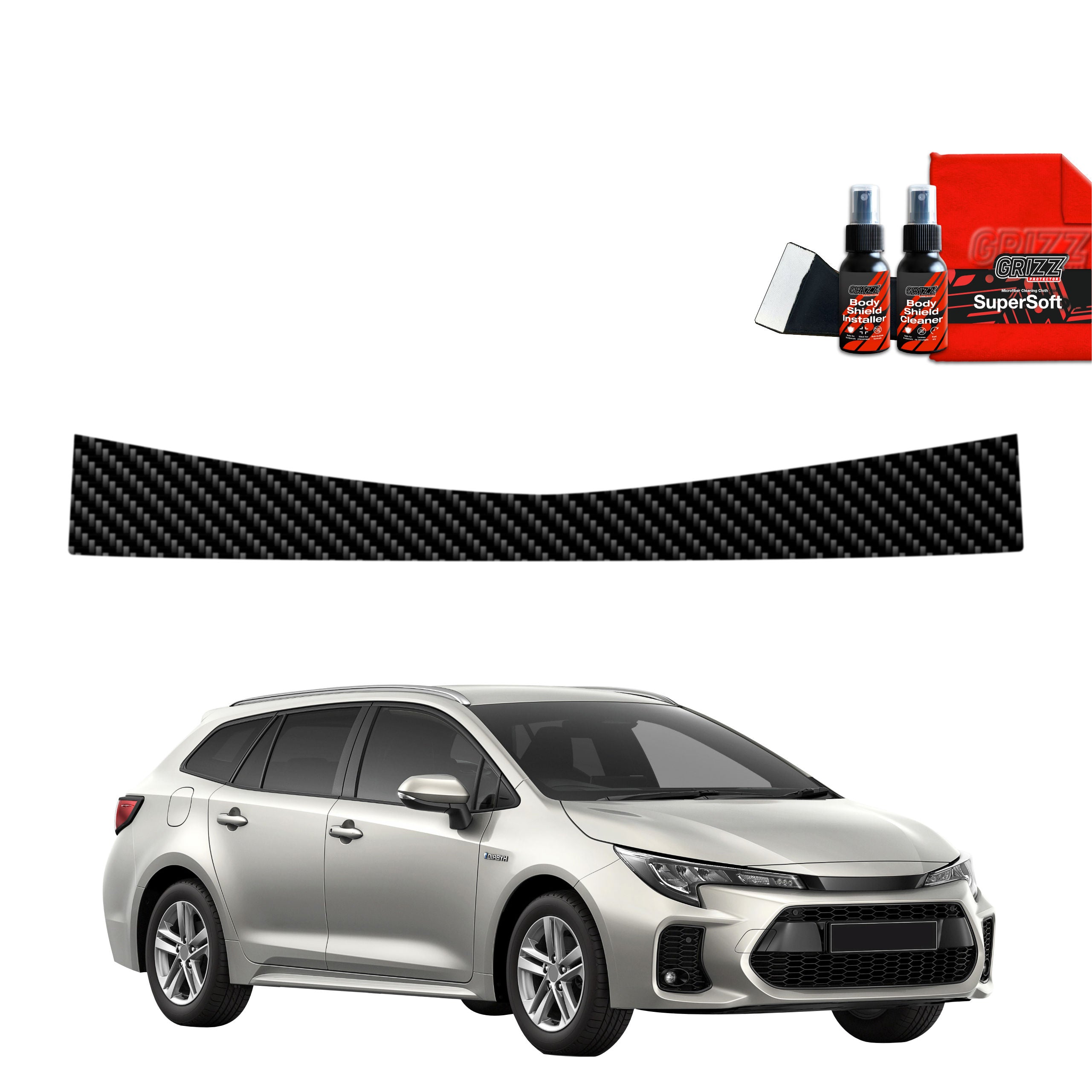 Folie de protecție din carbon pentru marginea portbagajului - Suzuki Swace Facelift (2023-2025)